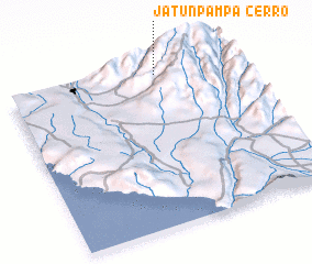 3d view of Cerro Jatun Pampa